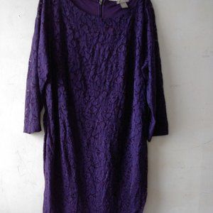 Size 2X H & M purple dress